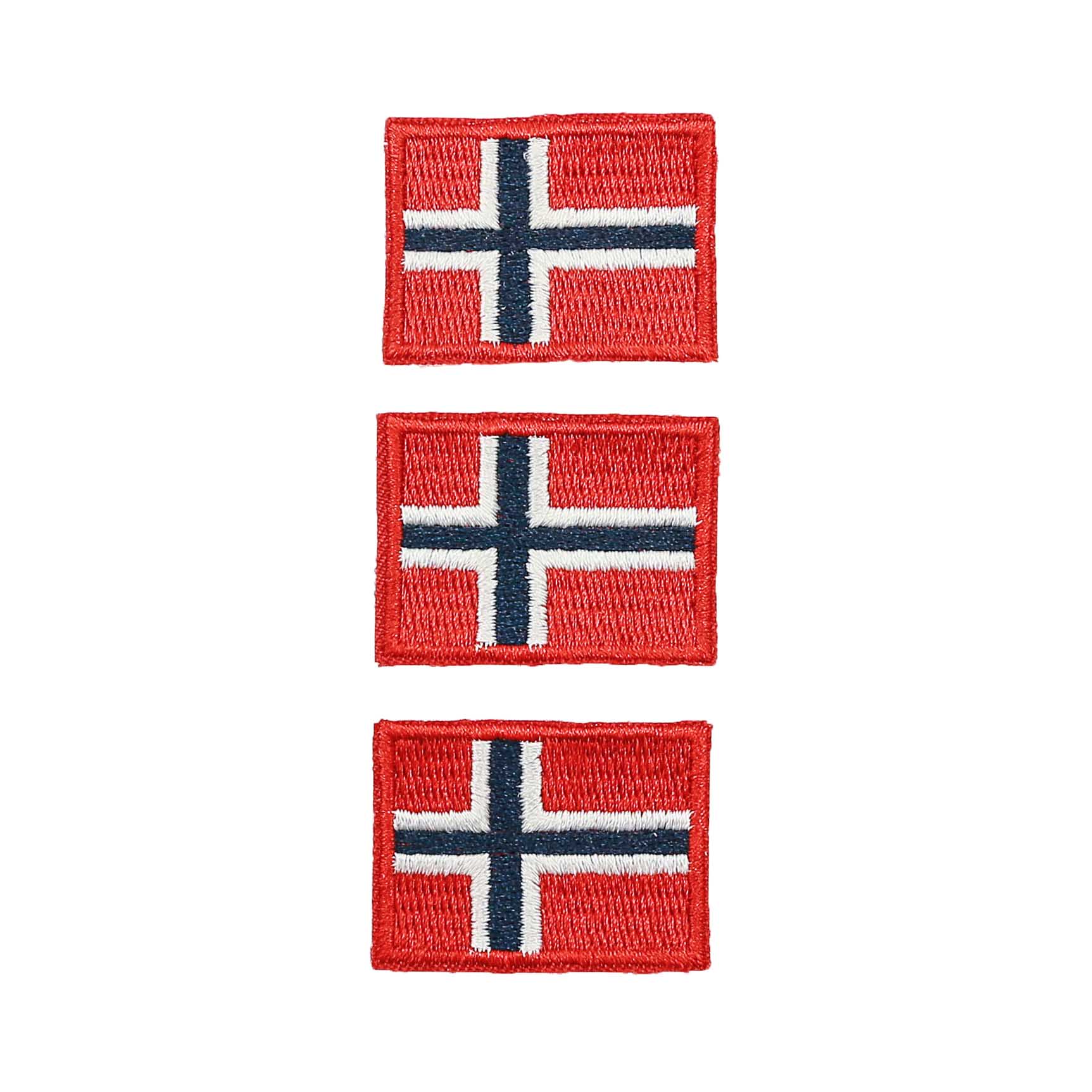 Emblem brodert norsk flagg